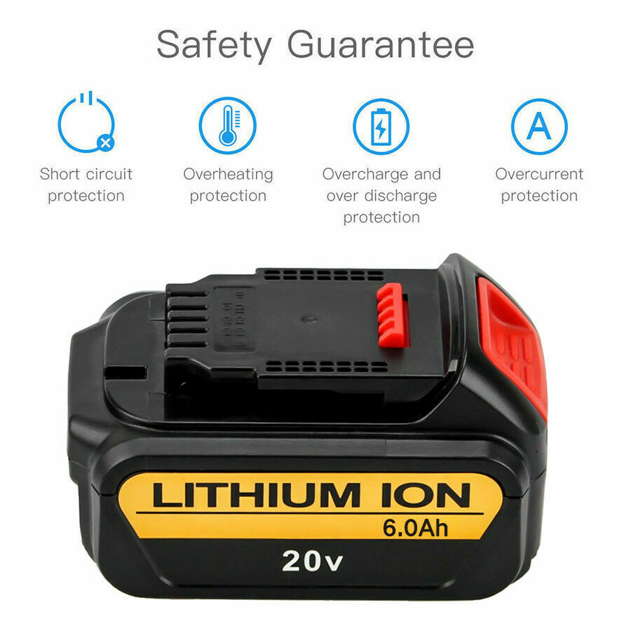 6.0Ah Battery for Dewalt 20-Volt MAX Cordless Tools 6.0Ah Battery for Dewalt 20-Volt MAX Cordless Tools